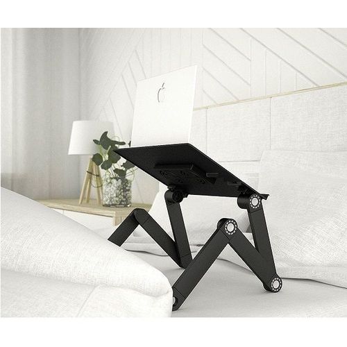 שולחן מתכוונן למחשב נייד כולל זוג מאווררים