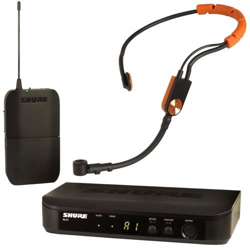 SHURE BLX14E/SM31FH - מערכת BLX עם מיקרופון ראש קבולי עמיד בזיעה יותר מכול מיקרופון אחר של SHURE (מערכת ראש/מדונה+)