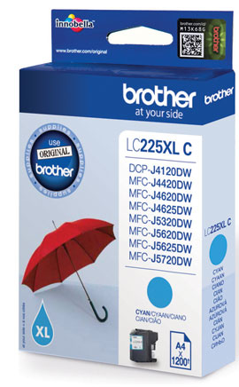 Brother LC-225XLC מיכל דיו מקורי כחול