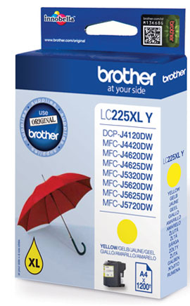 Brother LC-225XLY מיכל דיו מקורי צהוב