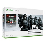 קונסולה אקסבוקס עם משחק Gears of war 5 דגם Xbox One S - צבע לבן