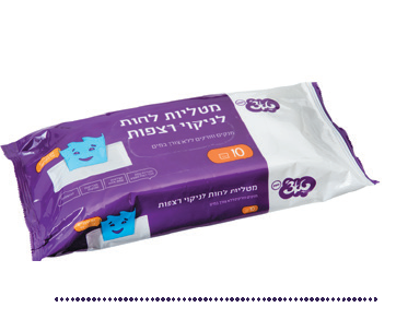 מטליות לחות לרצפה טאצ' - 10 יח'