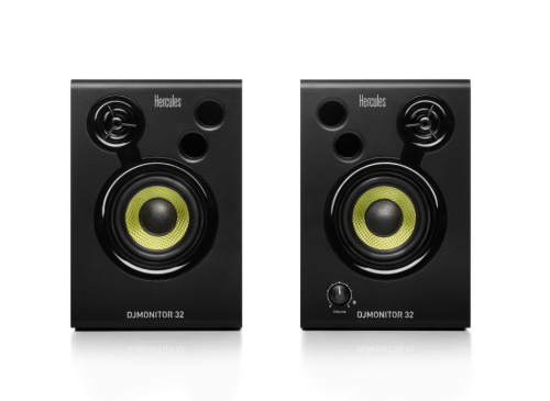 זוג מוניטורים שולחניים לתקליטנים HERCULES DJ MONITOR 32