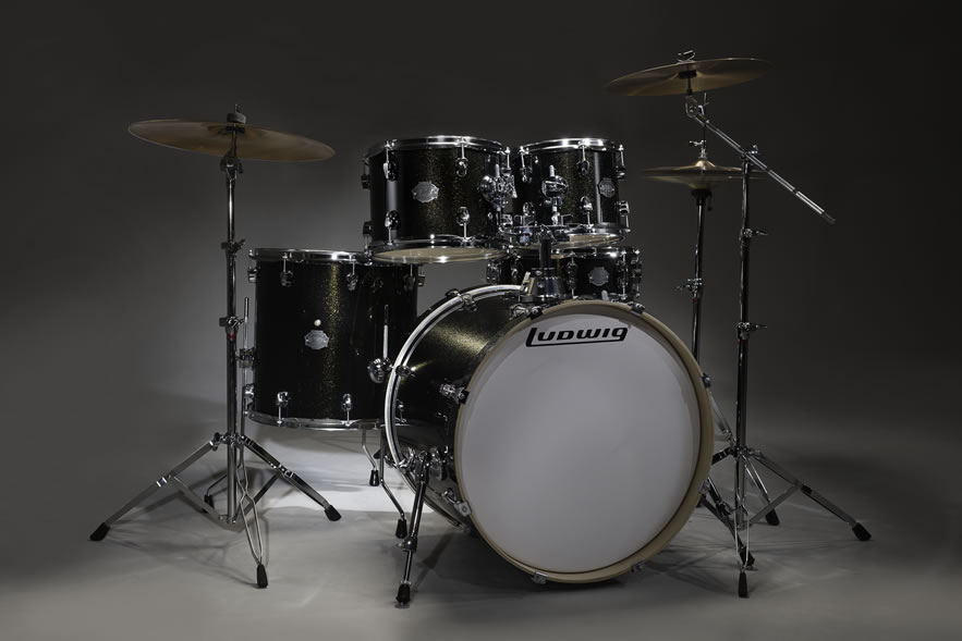 מערכת "22 כולל אביזרים ומצילות LUDWIG ELEMENT LCF52G016 BKS