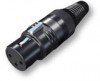 פלג XLR זכר שחור HICON HI-X3CM-B Sommer