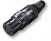 פלג XLR זכר שחור HICON HI-X3CM-B Sommer