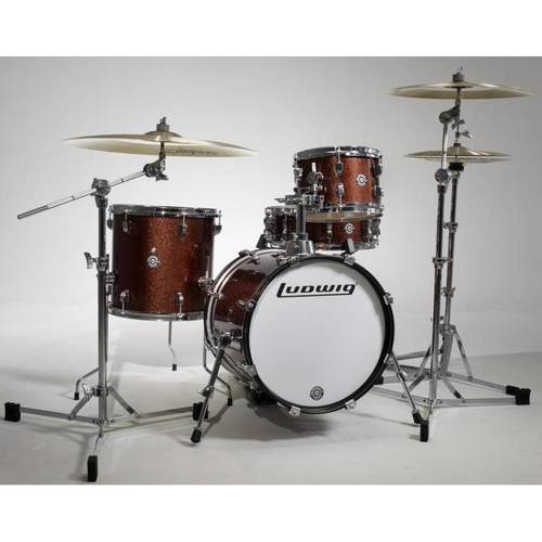 מערכת תופים LUDWIG BREAKBEATS LC179WRS Wine Red Sparkle 025