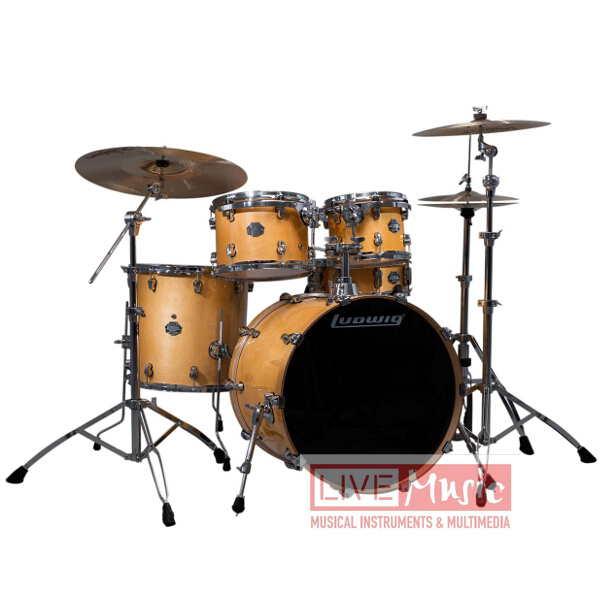 מערכת "22 ללא אביזרים ומצילות LUDWIG ELEMENT LCB522FX MOR BIRCH