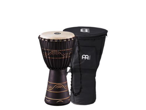 דג׳מבה חבלים מעץ בסגנון אפריקאי + תיק ADJ4-M MEINL