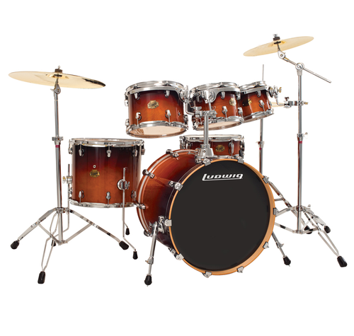 מערכת תופים "22 6 חלקים LUDWIG ELEMENT LCB622PX DB