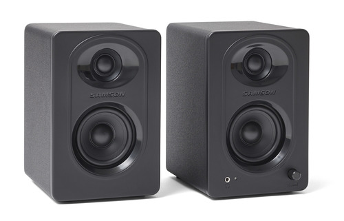 זוג מוניטורים לאולפן SAMSON MediaOne M30 Powered Studio Monitor
