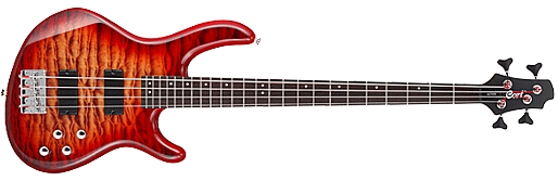 גיטרה בס אקטיבית CORT ACTION BASS DELUXE PLUS CRS