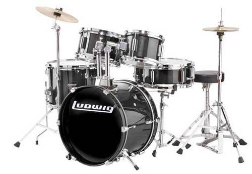 מערכת תופים ג'וניור 5 חלקים LJR106 BK Ludwig