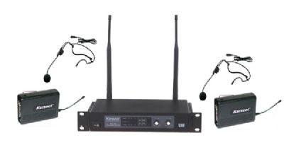 סט אלחוטי UHF כפול 2 מדונה KRU102/KLT9U