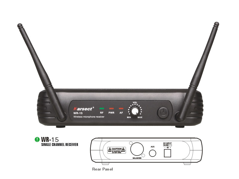 מקרופון אלחוטי ידני KRSECT WR-15/HT15 UHF Karsect