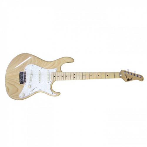 גיטרה חשמלית 3 סינגלים CORT G215 NAT Ash body Maple Fingerboard