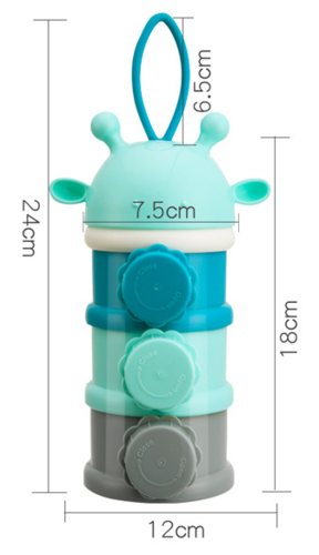 מחלק מנות מודולארי מעוצב 3 תאים עם פקק לכל תא - ורוד