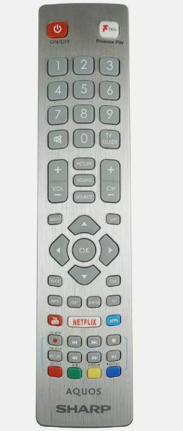 שלט מקורי לטלויזיה חכמה שארפ SHARP AQUOS TV YOUTUBE  