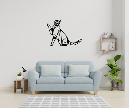 תמונת מתכת - חתול מלכותי 