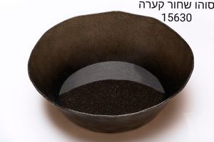 קערה סוהו שחור נצנצים זהב 3 יח