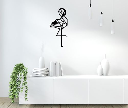 תמונת מתכת פלמינגו