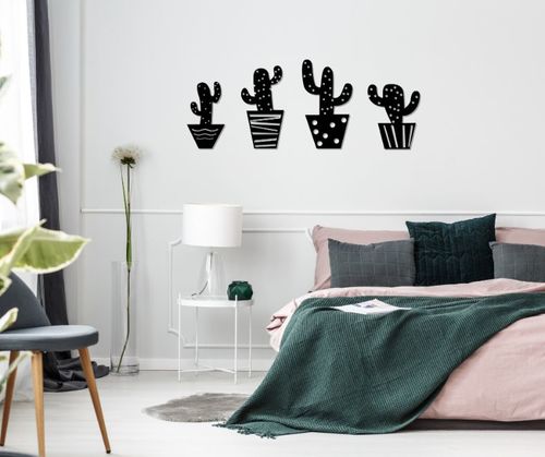 תמונת מתכת קקטוסים