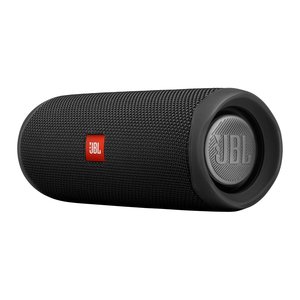 רמקול אלחוטי בלוטוט נטען JBL Flip 5 עמיד במים בצבע שחור - יבואן רשמי ג'י בי אל