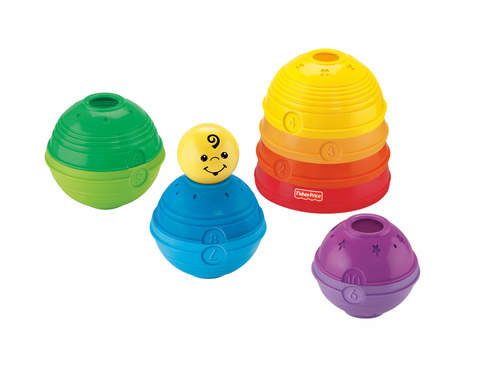 מגדל כוסות וספרות לערום ולגלגל פישר פרייס fisher-price 