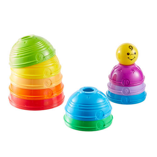 מגדל כוסות וספרות לערום ולגלגל פישר פרייס fisher-price 