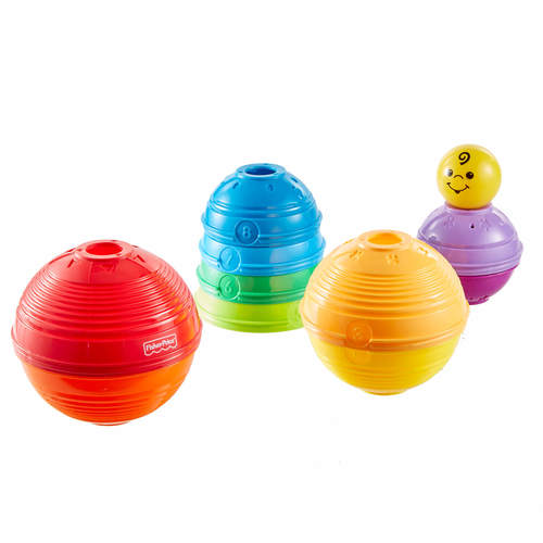 מגדל כוסות וספרות לערום ולגלגל פישר פרייס fisher-price 