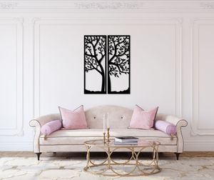 תמונת מתכת עץ פורח