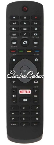 שלט תואם אוניברסלי לטלויזיה חכמה פיליפס smart TV NETFLIX דגם PH10