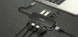  תחנת עגינה אוניברסלית  PROTEC MD188 9 in 1 Multiport MST 