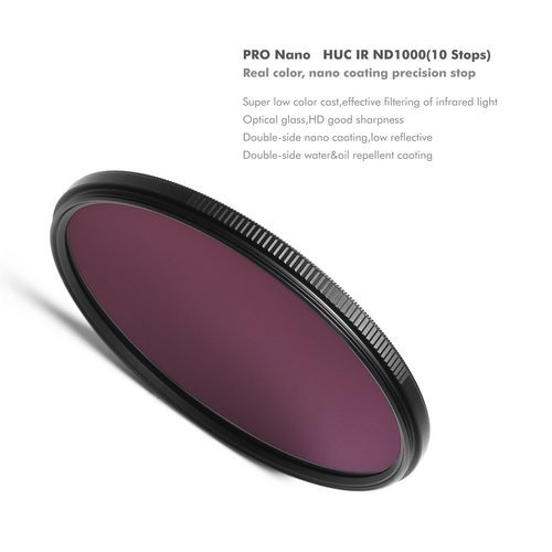 פילטר NiSi HUC IR nd1000 77mm Pro Nano