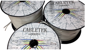 SCW250 כבל רמקול זוג צמוד באורך 100 מטר 2x2.5 ממ מבית Cabletek