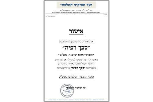 סכך רפיה 2.5X3.1 מטר - סכך לסוכה - נחלים