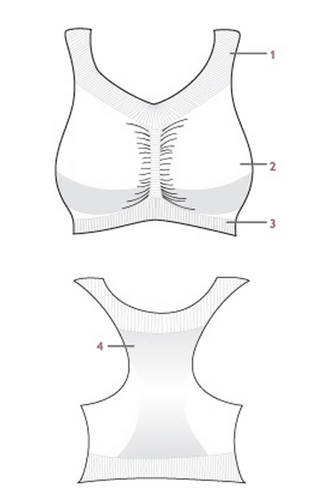 גוזיית ספורט להריון Seamless Maternity Bra צבע לבן Carriwell