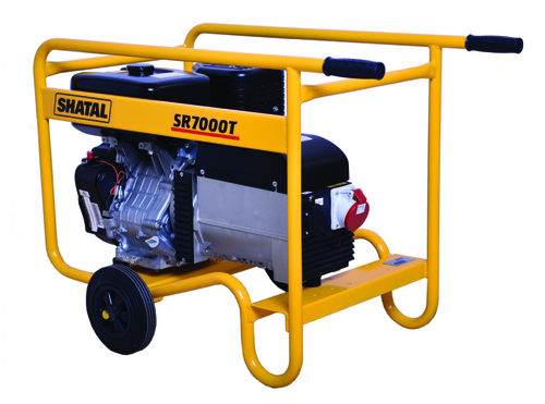 גנרטור בנזין תלת פאזי SR7000TS, התנעה חשמלית עם מצבר, שטל