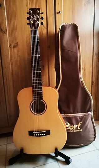 גיטרה אקוסטית מוגברת + נרתיק CORT EARTH MINI-F ISYS