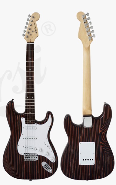 גיטרה חשמלית Aiersi Zebrawood Body ST2-ZB
