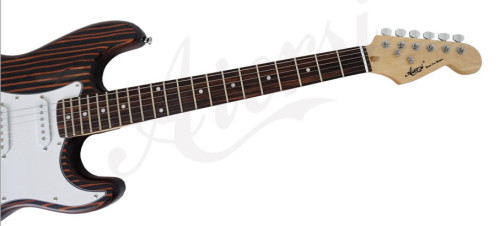גיטרה חשמלית Aiersi Zebrawood Body ST2-ZB