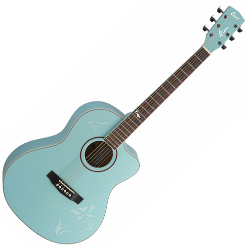 גיטרה אקוסטית כולל נרתיק CORT JADE2 PBM