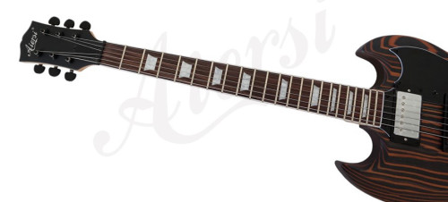 גיטרה חשמלית Aiersi Zebrawood Body SG2-ZB