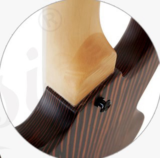 גיטרה חשמלית Aiersi Zebrawood Body SG2-ZB