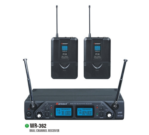 סט אלחוטי כפול 2 מדונה תדרים משתנים KARSECT WR-362-PT35-HT1A UHF
