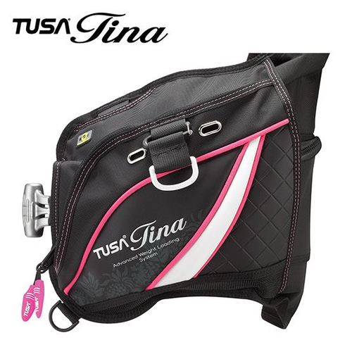 מאזן ציפה לנשים Tina שחור ורוד  