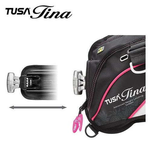 מאזן ציפה לנשים Tina שחור ורוד  