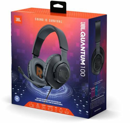 אוזניות ‏חוטיות JBL Quantum 100 שחור