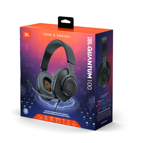 אוזניות ‏חוטיות JBL Quantum 100 לבן