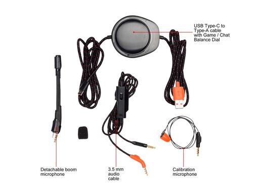 אוזניות ‏חוטיות JBL Quantum One שחור